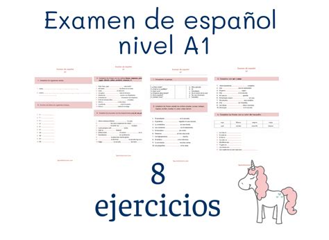 Examen De Español Nivel A1