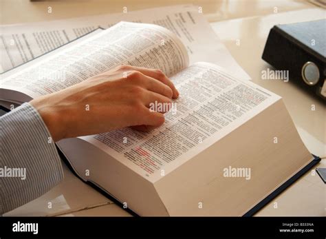 New German Orthography A Look Into The Dictionary Stock Photo Alamy