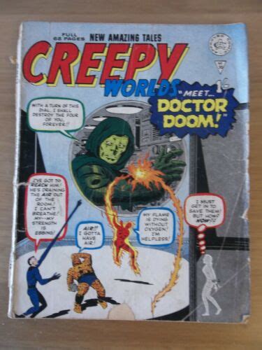 Fantastic Four 5 1962 Silver Age 1st App Doctor Doom Creepy Worlds 36