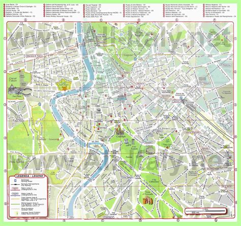 Карты Рима Подробная карта Рима на русском языке Туристическая