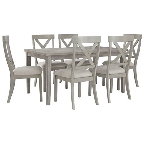 Signature Design By Ashley Parellen Casual 7 Piece Table And Chair Set