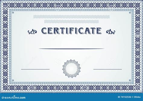 Certificate Border Stock Vector Image 48042090 Af9