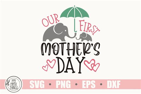 Our first mother's day svg, Mommy and me svg (539080) | Cut Files