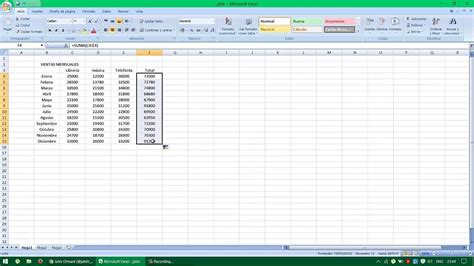 Sumar Filas Y Columnas En Excel Youtube