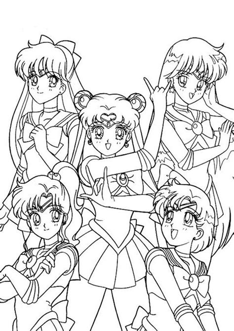 Free And Easy To Print Sailor Moon Coloring Pages Tulamama