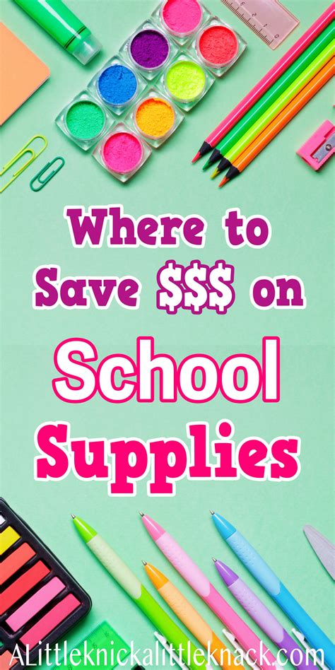 7 Places to Find Cheap School Supplies | Cheap school supplies, School supplies, Back to school ...
