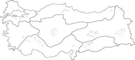 Türkiye Dilsiz Coğrafi Bölgeler haritası Harita Mimari çizim
