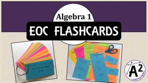 Algebra 1 Eoc Review Flashcards By Amazing Algebra Tpt