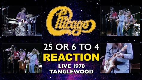 Brothers React To Chicago 25 Or 6 To 4 Live 1970 Tanglewood Youtube
