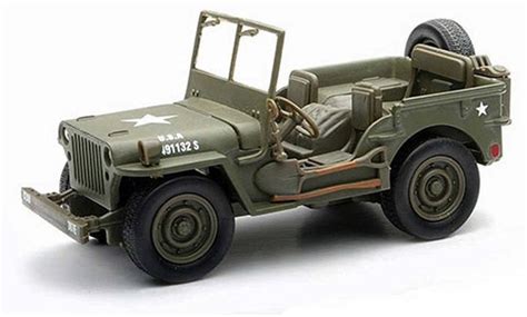 Jeep Willys Us Army Military Green New Ray 54133 132 Scale