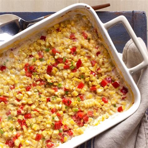 Baked Creamed Corn With Red Bell Peppers And Jalapenos Recipe Food