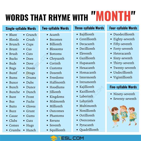 Words That Rhyme With Rhyming