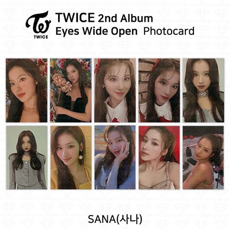 Twice 2nd Album Eyes Wide Open Official Photocard Photo Card Sana Kpop