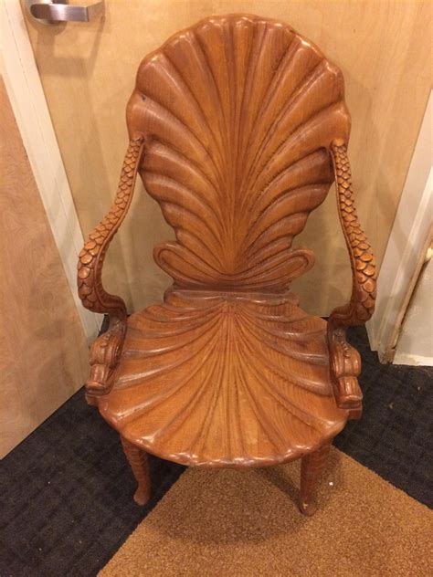 Hand Carved Wooden Chair Instappraisal