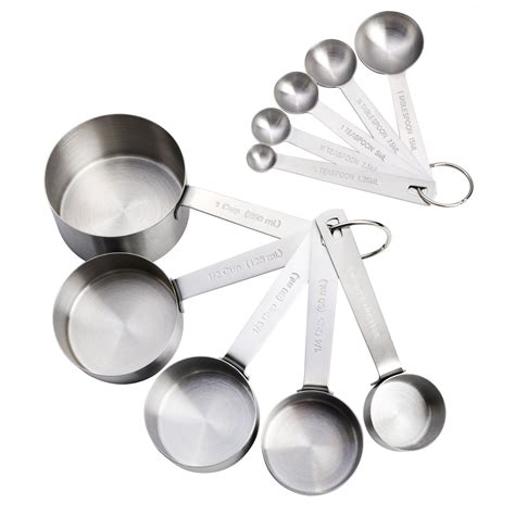 Babish 10 Piece Stainless Steel Measuring Cups And Spoons Set