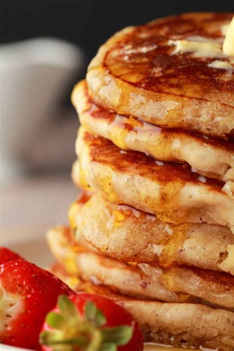 Light Fluffy And Perfect Vegan Pancakes Perfectly Sweet Super Easy