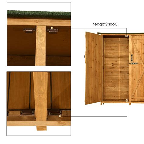 Mcombo 64 Wooden Shed Garden Storage Shed Utility