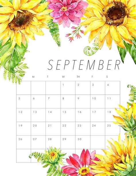 Free Printable 2021 Floral Calendar The Cottage Market Calendar