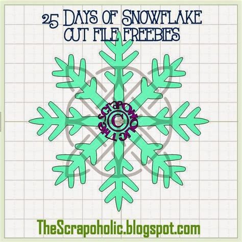 The Scrapoholic 25 Days Of Snowflake Cut File Freebies Day19