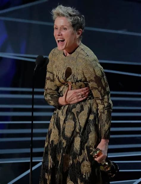 Frances Mcdormand Breaks Down In Tears After Losing Oscar Statuette For