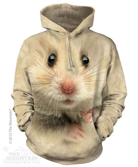 Hamster Face Hoodie By The Mountain Hamster Face Graphic Hoodies