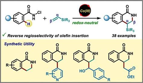 Reverse Regioselective Cp Co III Catalyzed 4 2 CH Annulation Of N