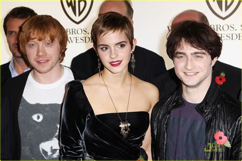 Rupert Grint Emma Watson And Daniel Radcliffe London Photocall Photo