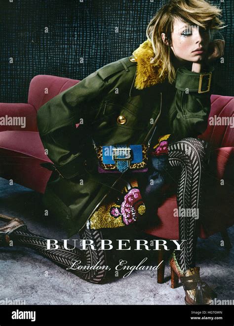 2010s Uk Burberry Magazine Advert Stock Photo Alamy