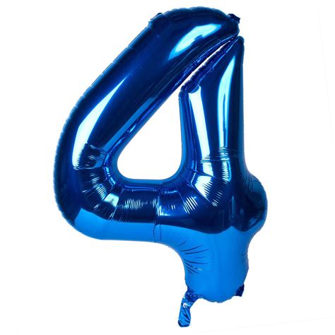 Blue Giant Number Helium Balloons 0 9 Inflated