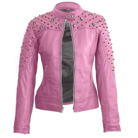 In Any Fashionista World This High Class Designer Looking Blush Pink Leather Jacket Is A Must