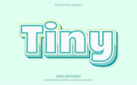 Premium Vector Editable Text Effect Tiny Text Style