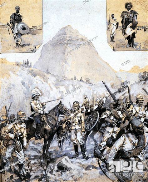 The Italian Army In Amba Alaghi 1895 Watercolour War Of Abyssinia