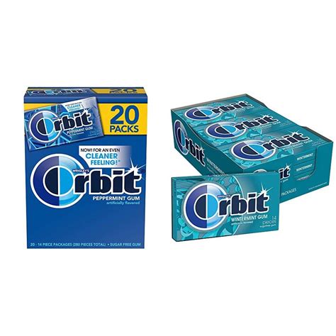 Buy Orbit Sugarfree Gum Bulk 20 Packs Peppermint And Wintermint Sugar
