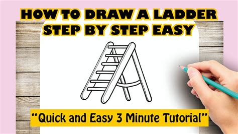 How To Draw A Ladder Step By Step Easy Youtube