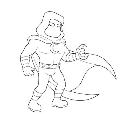Marvel Moon Knight Pages Coloring Pages