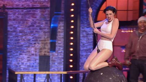 Anne Hathaway Came In On A Wrecking Ball In Lip Sync Battle