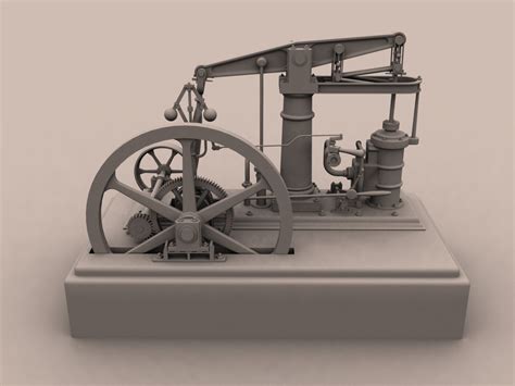 Free Steam Engine 3d Model