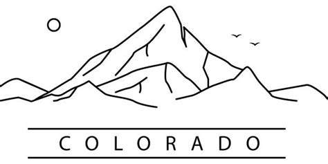 Best Colorado Mountain Silhouette Illustrations Royalty Free Vector
