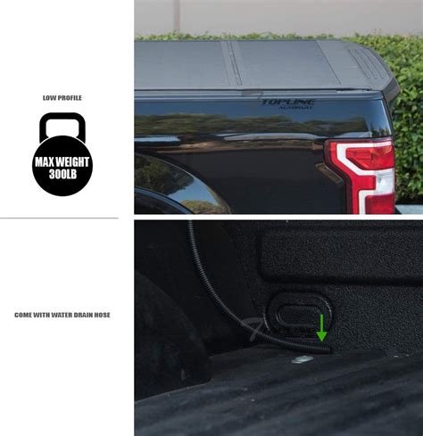 Buy Low Profile Tri Fold Hard Aluminum Truck Bed Tonneau Cover For