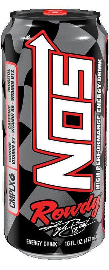 Find Your Perfect Nos High Performance Energy Drink Rowdy 16 Fl Oz