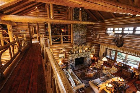 Friendship And Tradition Mingle In A Log Home Classic Log Cabin