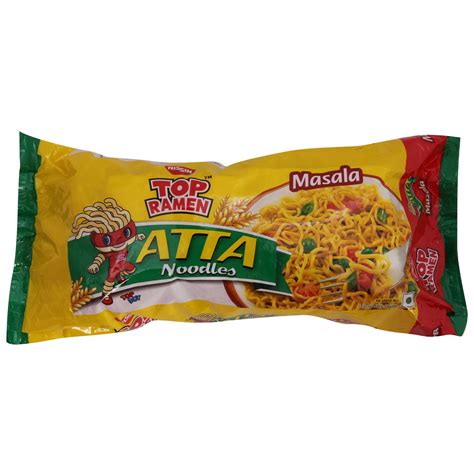 Huge sale on top ramen noodles now on. Nissin Top Ramen Atta Noodies Masala, 280g @ Rs.34 (15% ...