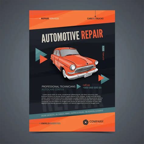 Auto Repair Services Layout Templates Automobile Magazine Cover Auto