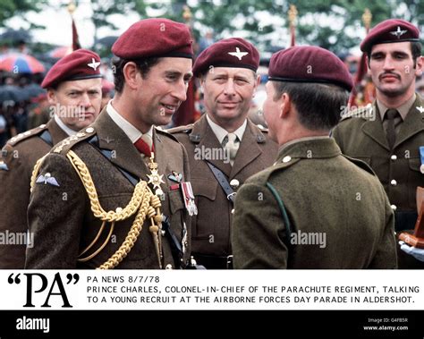 Pa News 8778 Prince Charles Colonel In Chief Of The Parachute