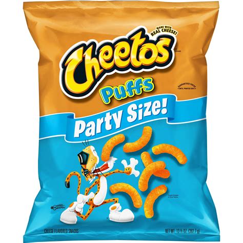 Cheetos Puffs Cheese Flavored Snacks Party Size 135 Oz Bag Walmart