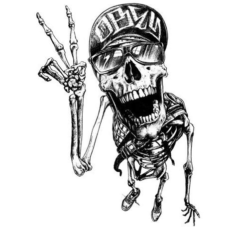 Skeleton Рисунки черепа Картинки черепа Космические татуировки