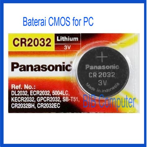 Jual Baterai Battery CMOS PC Panasonic CR2032 CR 2032 3V