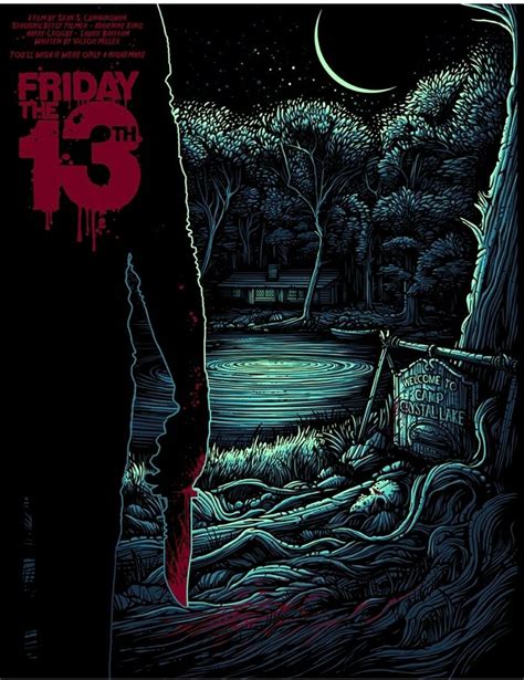 Friday the 13th by Dan Mumford | Friday the 13th poster, Horror movie icons, Friday the 13th