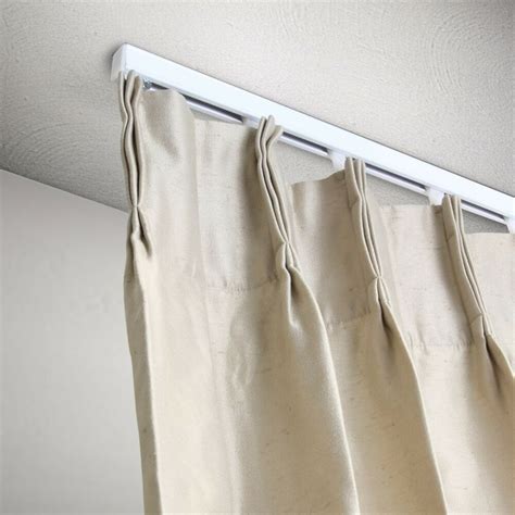 • ceiling curtain track b q, ceiling curtain track brackets, ceiling curtain rail brackets, ceiling mounted curtain track b. 6 ft Curtain Track Kit - White Ceiling Mount 609728349233 ...
