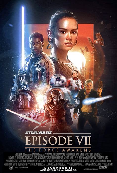 Star Wars Force Awakens Fan Poster By Mevans2574 On Deviantart